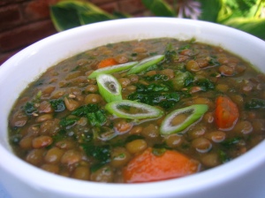 lentil & spinach soup fat free recipe